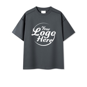 T-shirt unisexe surdimensionné personnalisé respirant et à séchage rapide, col ras du cou, épaules tombantes, style streetwear, 230 g/m², trois aiguilles cinq fils, vente en gros - Product Image 1
