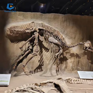 Zigong-esqueleto de dinosaurio, fabricante de esqueleto de dinosaurio en la pared