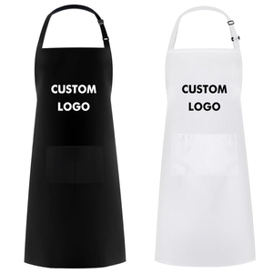 Bán buôn biểu tượng tùy chỉnh trống đồng bằng polyester Nấu Ăn Tạp dề không thấm nước nhà hàng bồi bàn đầu bếp nhà bếp oilproof Tạp dề với túi - Product Image 1