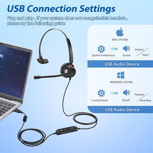 Auriculares con Micrófono Talkvioce 630 QD con Cable para Centro <span class=keywords><strong>de</strong></span> Llamadas, Oficina, Teléfono <span class=keywords><strong>Fijo</strong></span> - Product Image 4