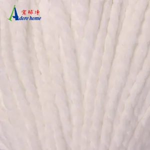 고품질 백색 폴리에스테 폴리아미드 microfiber 털실 microfiber mop 털실