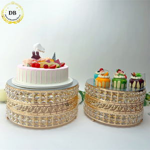 Soporte Decorativo para Pasteles, Base para Cupcakes, Bandeja para Dulces, Soporte Metálico con Espejo para Pasteles de Boda Africana - Product Image 2