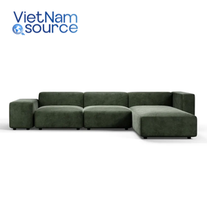 Sofá esquinero de lujo. Tapicería de terciopelo de alta calidad y marco de madera de pino. Colección completa de sofás. Precios especiales para pedidos grandes - Product Image 2