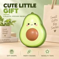 Jouet Squishy en PU en forme d'avocat, mignon, à remontée lente, souple, anti-stress, pour enfants de 5 à 7 ans, idéal pour cadeaux et fêtes