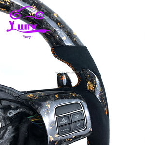 <span class=keywords><strong>Volant</strong></span> de voiture en fibre de carbone forgé sur mesure pour Chrysler Dodge SRT-8 Grand Cherokee Trackhawk, design de style course - Product Image 4