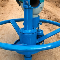 Foreuse portable pour puits d'eau à disque, réduction à quatre vitesses, puissance multiple, profondeur de forage de 10 à 60 m, machine de forage d'eau pour usage domestique et agricole