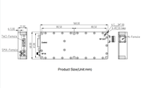 Módulo Amplificador de Potencia de Banda Ancha RF de 902~928MHz y 100W, Transmisión de Radio, Sistemas de Bloqueo de Frecuencia ISM y RF, UACS y RF DF