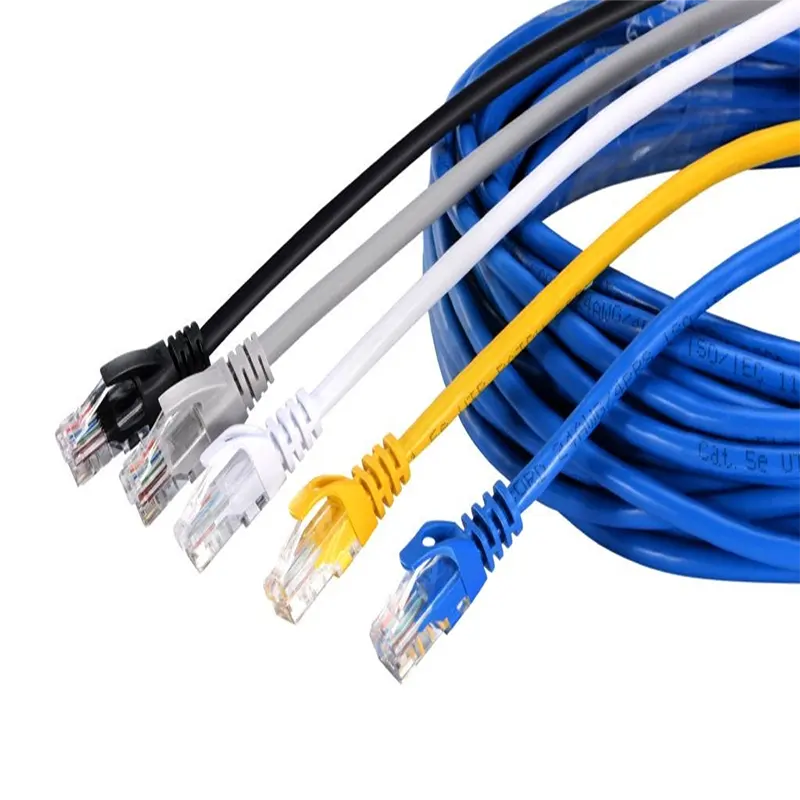Cable Ethernet Lan compatible con Cat5e RJ45, velocidad de transferencia de 1Gpbs, cable de red para ordenador, Cables trenzados FTP para Internet