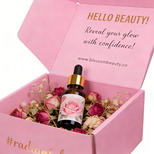 Boîte d'emballage cosmétique personnalisée haut de gamme, boîte d'expédition en carton ondulé pour produits de soin de la peau, estampage à chaud, logo personnalisé, fabricant - Product Image 2