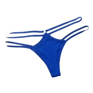 Bikini sexy grande taille européen et américain, à fines bretelles, triangle évidé, string transparent, sans couture, taille basse, vente en gros - Product Image 5