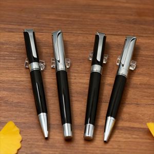 Business Signature Metal <b>Pen</b> Black High Grade Metal Ballpoint <b>Pen</b> with logo Luxury Rollerball <b>Pen</b> Suitable for Corporate Gifts - Product Image 3
