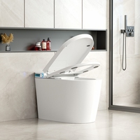 Nouveau design de toilette intelligente économie d'eau WC ensemble de toilette salle de bain automatique autonettoyant intelligent cuvette de toilettes en céramique avec bidet
