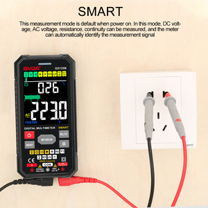 GVDA GD120B 6000 Comptes Affichage Numérique VA Fréquence Capacité 60mF Testeur Électrique DMM Multimètre Intelligent en Stock - Product Image 3