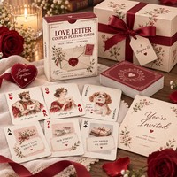 Cartes de jeu personnalisées écologiques pour la Saint-Valentin, pour couples, avec des questions romantiques, des défis pour une soirée en amoureux, des portraits personnalisés - Personnalisé