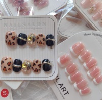 Faux ongles artificiels de luxe faits à la main au prix de gros Conseils de faux ongles en acrylique mélangé