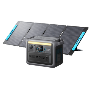 เครื่องกำเนิดไฟฟ้าพลังงานแสงอาทิตย์ Anker SOLIX C1000 แผงโซลาร์เซลล์ 200W แบตเตอรี่ลิเธียมไอออน ตัวควบคุม MPPT อินเวอร์เตอร์คลื่นไซน์ปรับแต่งได้ ไฟฉายแบบรีโมท 5 ดวง - Product Image 4