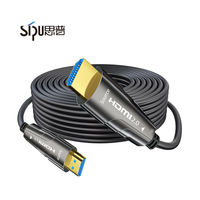Sipu Hochgeschwindigkeits-AOC Aktives Glasfaserkabel Stecker-Stecker 4K 8K Folienabschirmung PVC-Ummantelung für HDTV Computer Kamera DVD-Player
