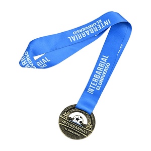 Customizable Gold Bronze Metal Crafts Engraved Universal Commemorative Medals Plaques Lanyards for Sports Events Casting