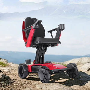 Compacte, modieuze elektrische rolstoel met Bluetooth-bediening, verstelbare zithoogte & flexibel inklapbaar, redelijke prijs - Product Image 5