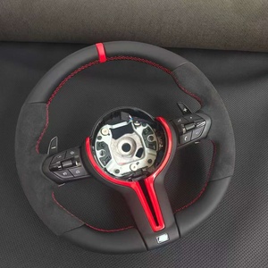 Volantes de Cuero <span class=keywords><strong>BMW</strong></span> de Alta Calidad con Marcas de Centrado Rojas, Aptos para F10 F30 F22 F42 x3 x4 x5 m3 m4 f06 f16 f28 - Product Image 2