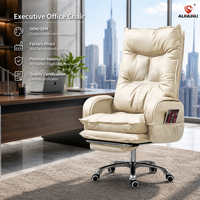 Chaise de bureau de direction en cuir PU ALINUNU ODM OEM pour le bureau du patron, dossier haut 90-135 °   Chaise de bureau inclinable Boss