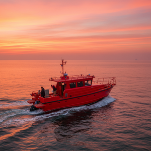 Bateau de pêche et de loisirs en aluminium soudé de 13 m avec option remorque, deux moteurs auxiliaires, certifié CE pour le tourisme côtier - Product Image 2