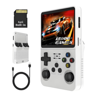 Console de jeu rétro portable GAMINJA R36, console de jeu classique portable de 3,5 pouces, lecteur vidéo de poche de 64 Go pour jeux d'arcade