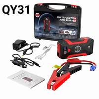 Démarreur de voiture et de moto 10000mAh, booster de batterie, chargeur, batterie externe, lampe torche LED, 12V LCD, 2 USB