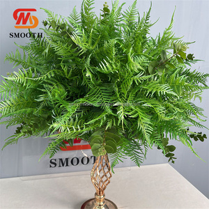 Haute qualité feuilles vertes mariage fleur boule à la main réaliste mariage pièce maîtresse Table boule verte - Product Image 4