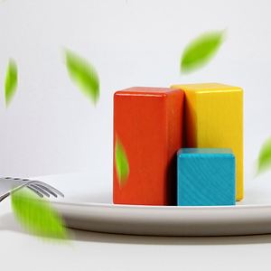 Child Safe Non-Toxic Smooth Edge Colorful Large <b>Blocks</b> Kids <b>Building</b> Stacking Wooden Castle <b>Set</b> - Product Image 5