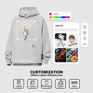 Sudadera con <span class=keywords><strong>Capucha</strong></span> de Forro <span class=keywords><strong>Polar</strong></span> Grueso de 400 g/m² con Logotipo Personalizado en Relieve, Sudadera con <span class=keywords><strong>Capucha</strong></span> de Doble Capa para Hombre, Tallas Grandes - Product Image 5