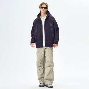 Áo khoác parka nam thiết kế mới <span class=keywords><strong>2025</strong></span>, chất liệu <span class=keywords><strong>polyester</strong></span> chống thấm, thêu nổi, thích hợp cho đi bộ đường dài, du lịch ngoài trời, leo núi - dành cho mùa xuân - Product Image 5
