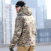 Veste tactique réfléchissante thermique coupe-vent pour le camping en plein air en hiver, best-seller, camouflage G8, imperméable, pour la chasse, pour hommes