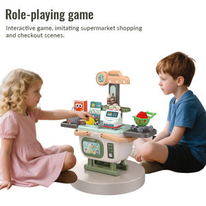 Ensemble de 41 jouets de supermarché avec panier, caisse enregistreuse, jeu de simulation, jeu de rôle, cadeau éducatif pour enfants, certifié EN71 - Product Image 2