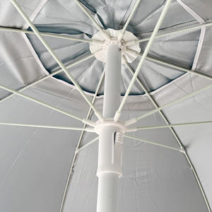 Precio barato al por mayor al aire libre 200cm UV50 + Oxford con revestimiento <span class=keywords><strong>de</strong></span> plata sombrilla <span class=keywords><strong>de</strong></span> playa Azul <span class=keywords><strong>parasol</strong></span> con bolsa <span class=keywords><strong>de</strong></span> transporte - Product Image 5