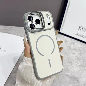 Funda Magnética Esmerilada con Soporte para Cámara y Lente de Doble Tono para iPhone 17 Air 16 15 Pro Max - Product Image 5