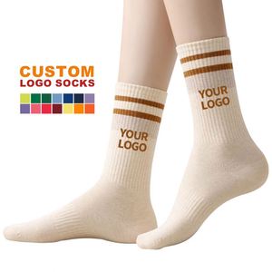 Customized Women's Fashion Over Knee Socks Sweat-absorbent and Anti-Slip with Animal Pattern and Logo on Bottom for Autumn - Product Image 1