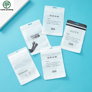 Custom LOGO LOW MOQ with Special Open Window Women's Underwear Self-Sealing Recyclable Clothing Zipper Bag for Package - Product Image 5