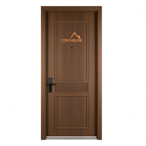 Porte en bois massif ignifuge haut de gamme Cosyhouse, fabriquée en Chine, résistante au feu 30/60/90, pour salle à manger, appartement, chambre, villa - Product Image 1
