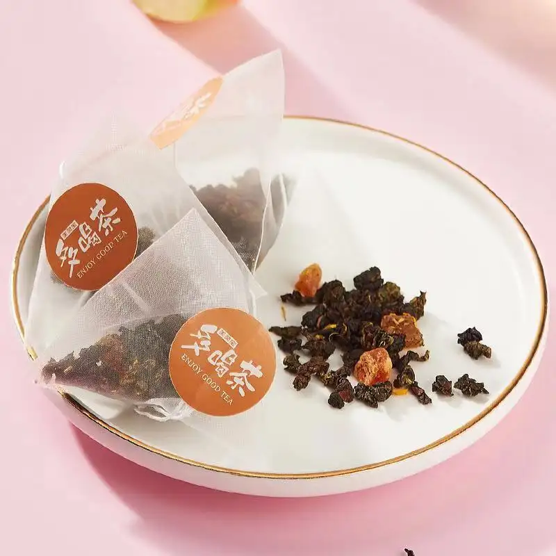 인스턴트 차 중국어 Fuijian 우롱 차 복숭아 천연 과일 맛 티백 포장