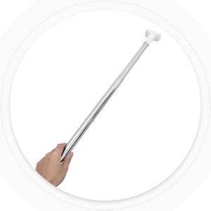 <span class=keywords><strong>Tringle</strong></span> à <span class=keywords><strong>rideau</strong></span> <span class=keywords><strong>de</strong></span> douche longue tension Installation facile moderne télescopique en acier inoxydable robuste aucun perçage requis pour la <span class=keywords><strong>salle</strong></span> <span class=keywords><strong>de</strong></span> <span class=keywords><strong>bain</strong></span> - Product Image 3