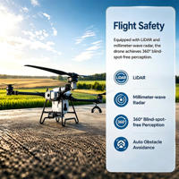 Drone agricole à faible MOQ, facile à utiliser, pour la pulvérisation agricole, prêt à être expédié pour les petites exploitations.