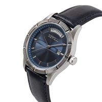 Reloj de Cuarzo de Acero Inoxidable para Mujer, Correa de Cuero Genuino, Esfera con Indicadores, Regalo Empresarial Elegante