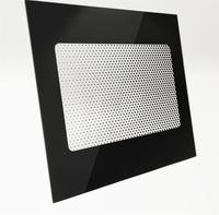 Panel de vidrio para horno microondas endurecido de diseño personalizado de alta calidad, Panel de puerta de horno eléctrico, vidrio de pantalla de seda de alta temperatura