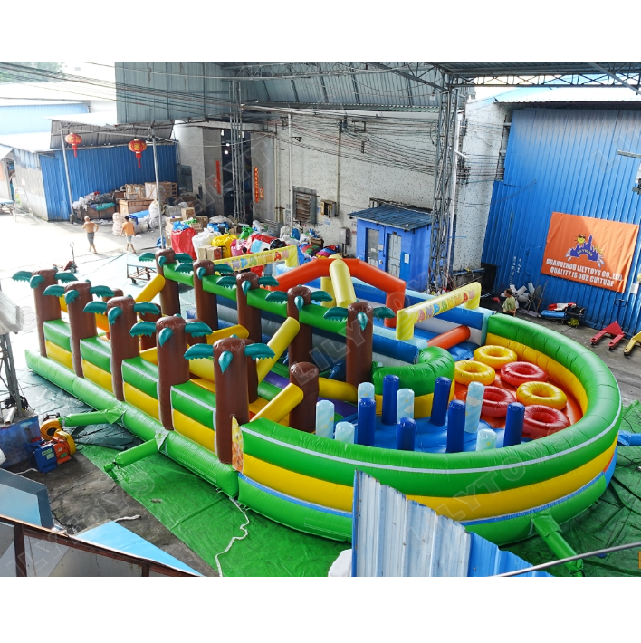 Outdoor Obstacle Races Extreme Rush Inflatable