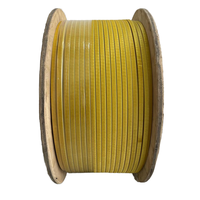 Fábrica al por mayor sólido doble vidrio alambre aluminio plano/redondo bobinado transformador bobina en espiral cables eléctricos para varios