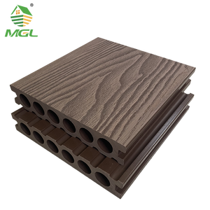 Panneaux de terrasse modernes antidérapants et imperméables en WPC Composite à grain de bois pour parc de jardin extérieur gaufré avec techniques brossées - Product Image 3