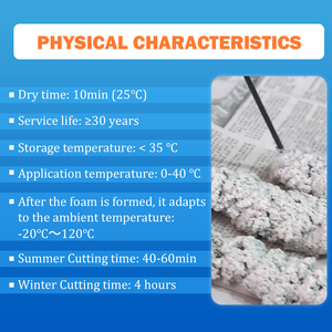 Sức mạnh công nghiệp B1 chống cháy mở rộng <span class=keywords><strong>PU</strong></span> bọt cách nhiệt và keo chịu nhiệt độ cao <span class=keywords><strong>PU</strong></span> phun bọt - Product Image 3