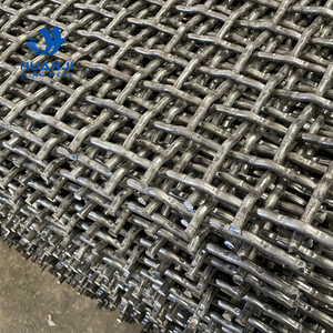 Maille de fil métallique tissée en acier au manganèse 65Mn, résistante aux chocs de pierres de sable et aux vibrations haute fréquence, ouverture 2mm-100mm pour écran - Product Image 1