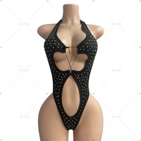 Ropa de Club ELITES al por Mayor Personalizada Nuevo Estilo Atuendo Burlesco de Encaje Trajes Eróticos para Escenario Ropa de Baile Exótico